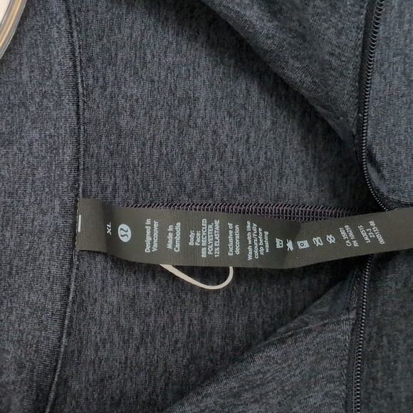 Lululemon Men's Soft Jersey Half Zip - Club Blue - XL - Picture 2 of 6